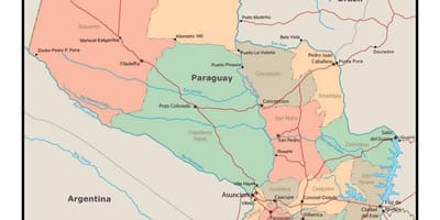 Карта Парагвая