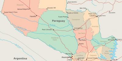 Парагвай асунсьон карте