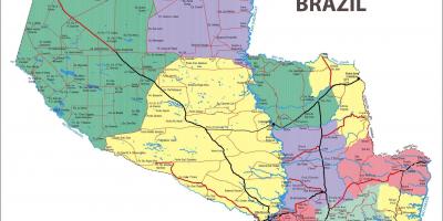На карте Парагвая