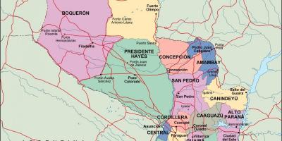 Карта политических Парагвай